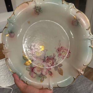 CICO Made in Germany Bavaria Elegant Floral Plate with Gold Accents